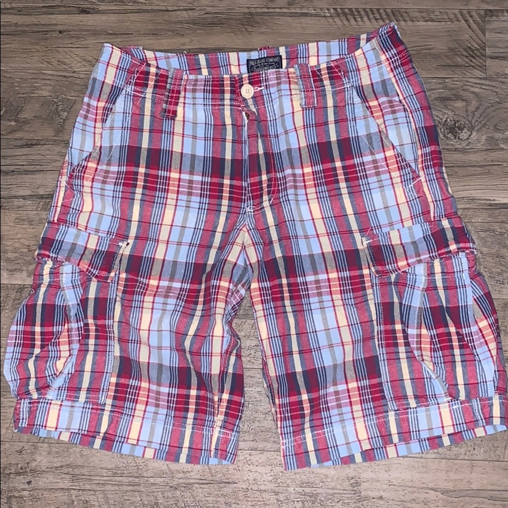 Polo Cargo Plaid Shorts 32